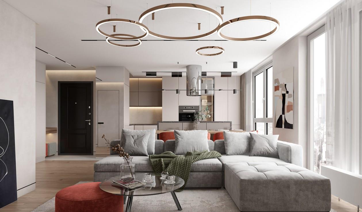 家居解题|110㎡浅色系空间，营造现代空间的精致感！