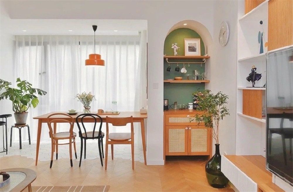 一套85㎡的原木风设计,温馨明亮收纳强大,网友:理想中的家