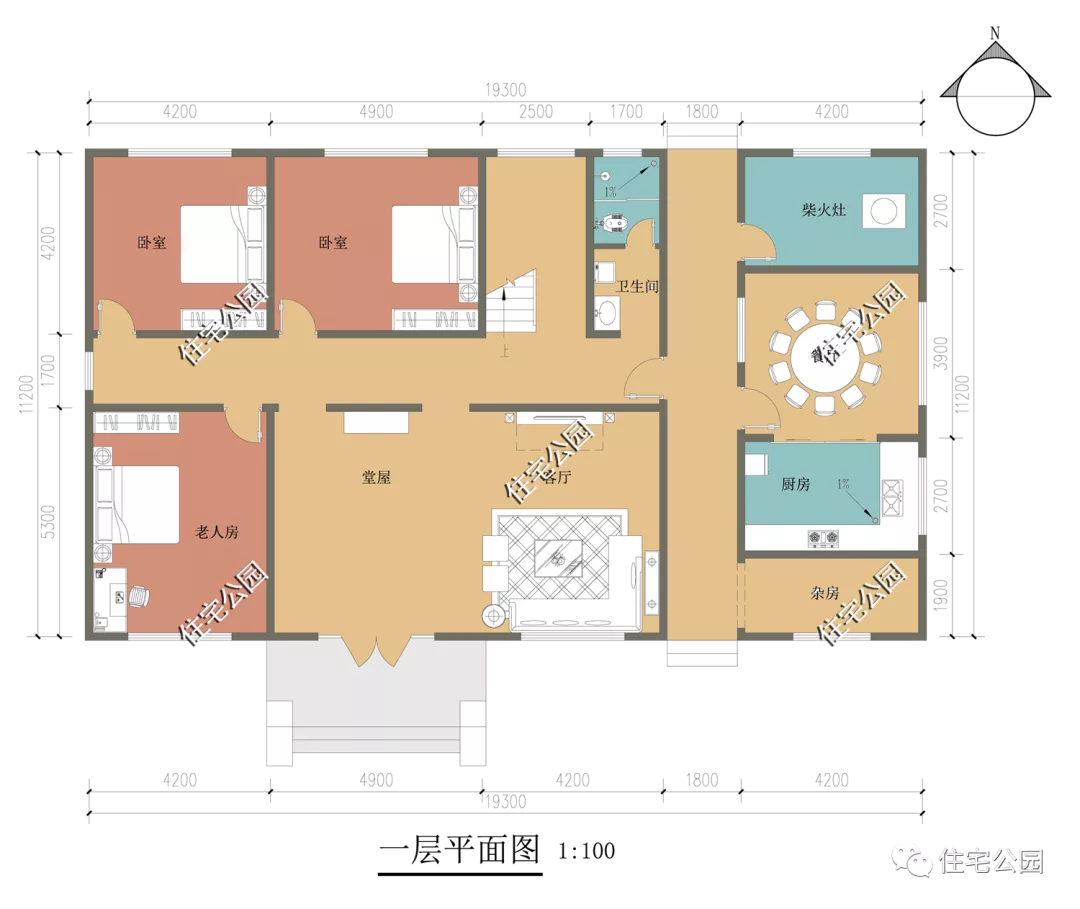 青岛市|精选图库：15套带堂屋的户型合集，总有一套适合你