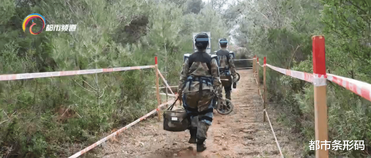 都市条形码 上雷场穿雷区扫地雷 好样的维和女扫雷作业手