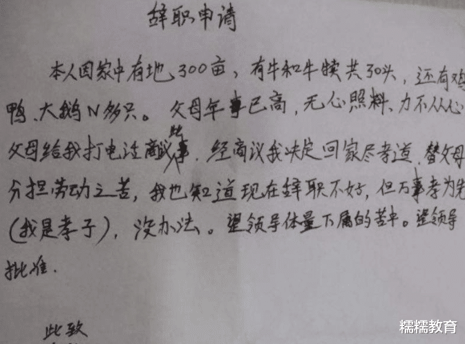 00后|00后毕业生硬核辞职信,老板看后乖乖签字,原来有“皇位”要继承