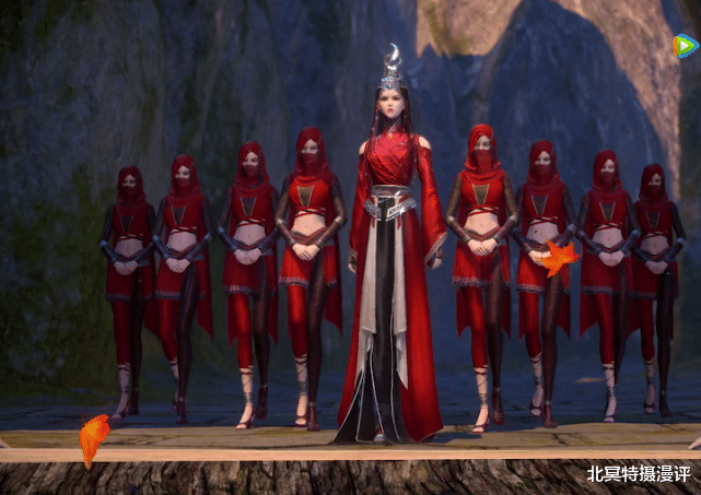 画江湖之不良人|不良人：落花洞女神千乌亮相，红长裙配“黑胶袜”，气场超越女帝