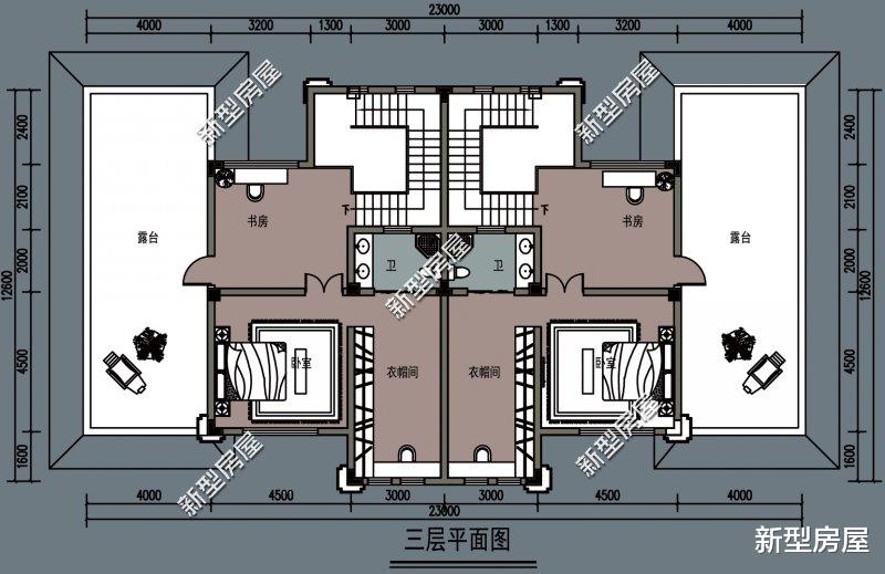 阳台|分享8套双拼户型，兄弟共建房的最佳选择，哪套更适合农村？