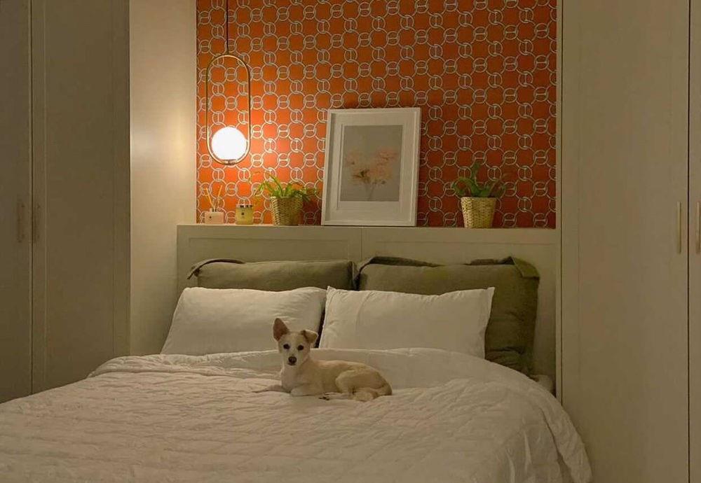 113㎡坚持装成奶油系，坐在客厅飘窗柜上晒太阳，全屋整洁又温馨！