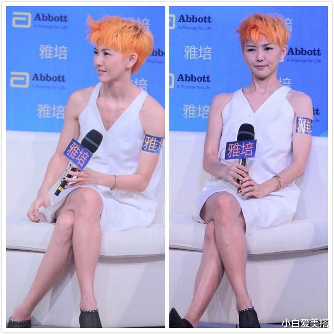 小白爱美搭|40多岁的孙燕姿还是这么精致，无袖裙穿在身上，好身材让人羡慕