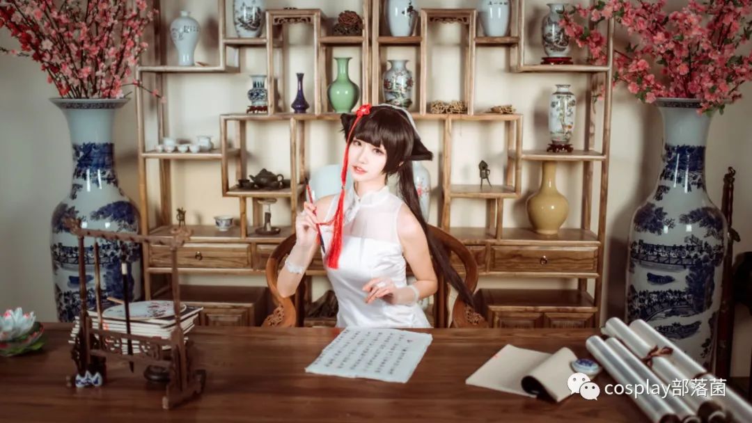 桔梗|cos：碧蓝航线高雄獒春之意旗袍cos正片@沧霁桔梗