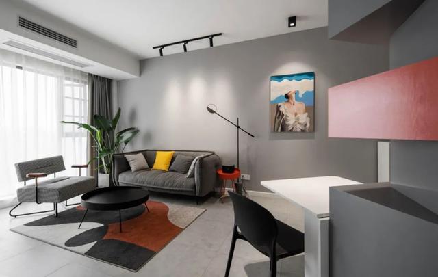 76㎡黑白灰小三居，主卧的设计有点骚