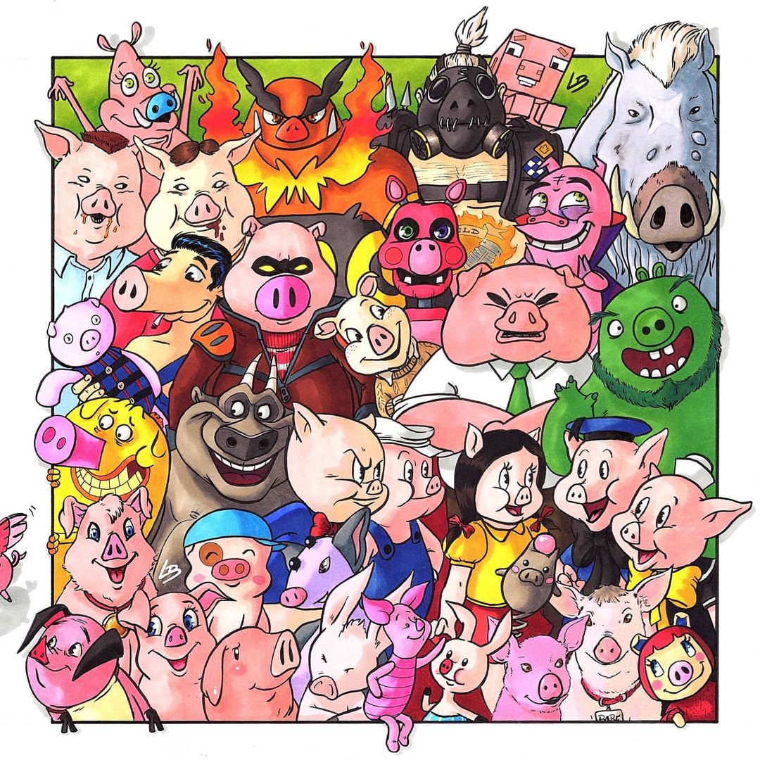 |画师创作动漫里的动物分类，不被区分开都不知道大家原来是一国的