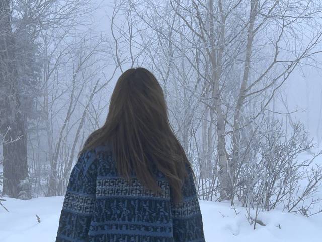 虞书欣|虞书欣野外雪中氛围感随拍