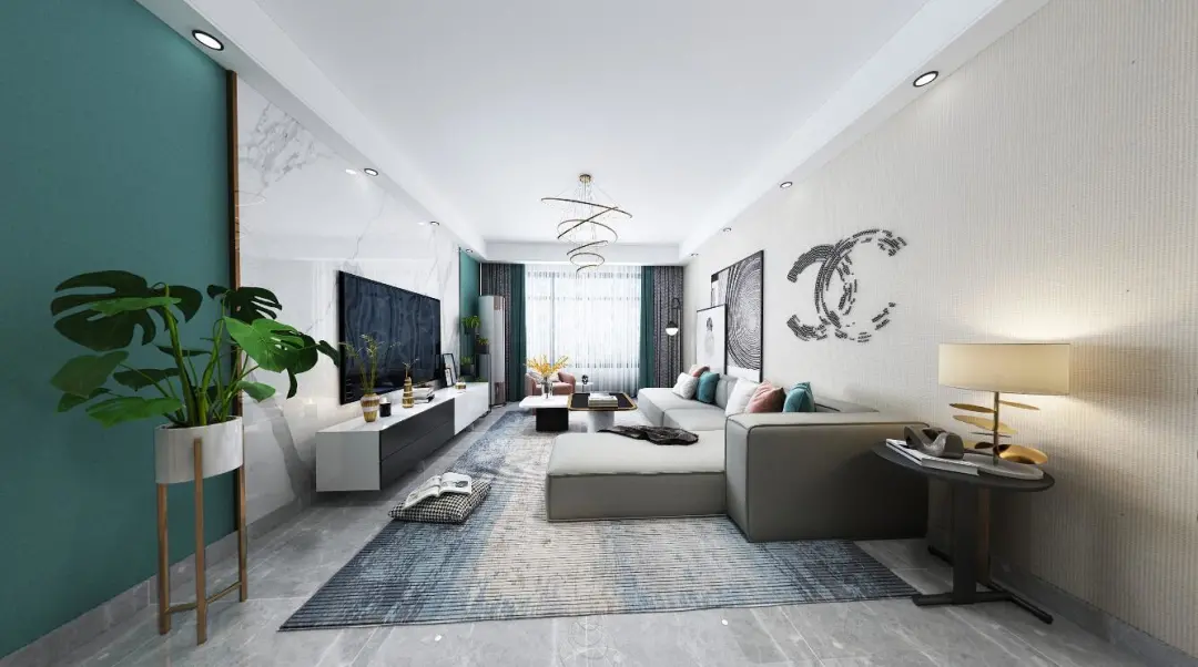 |110㎡现代风格案例，装出轻奢小资之家！