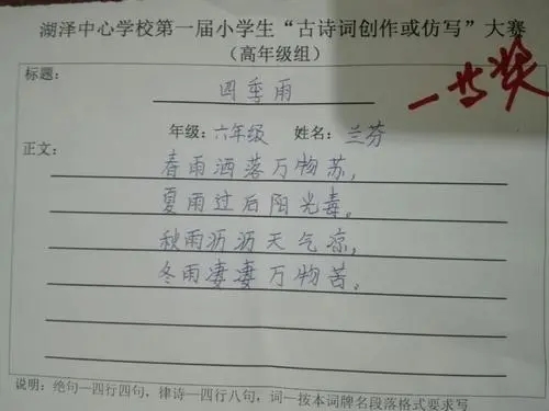 杨幂|小学生“改编”《游子吟》，家长看完追着打，“才高八斗”？