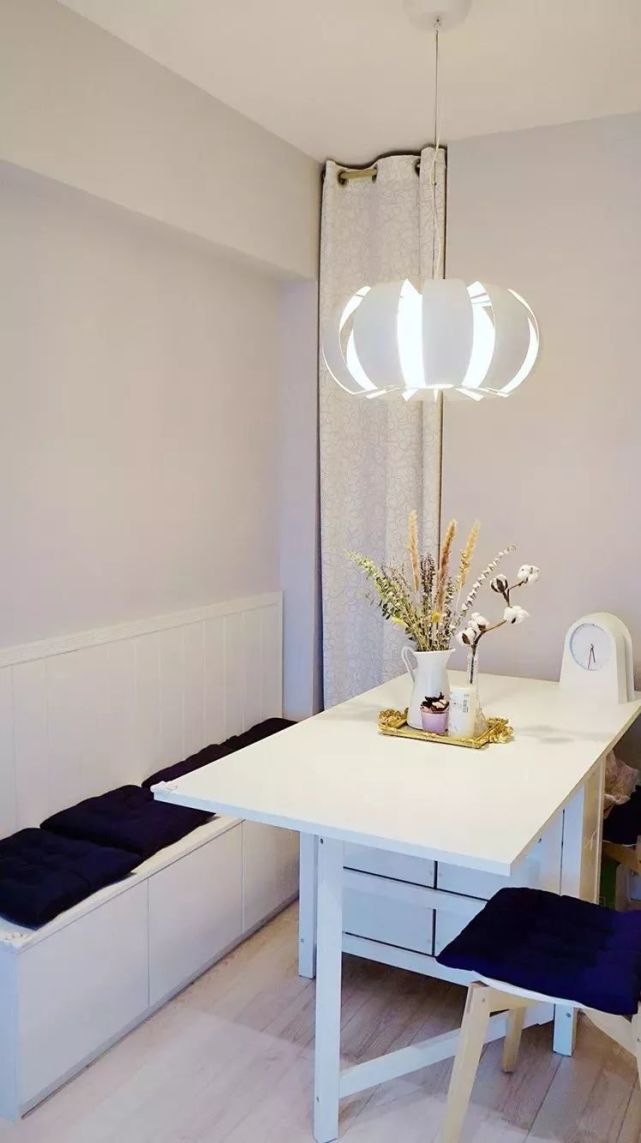 |1㎡的卡座餐厅，小户型餐厅就适合这样做，太实用了