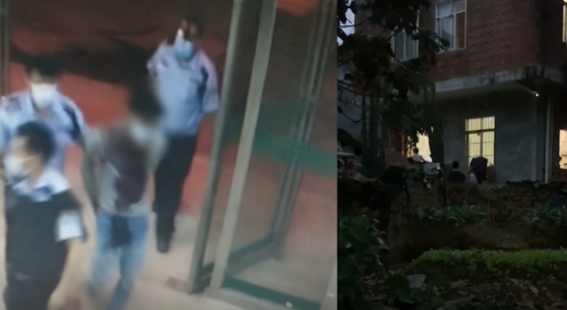 社会热点传播正能量 广西一男子持刀杀害5人，其中有4人为一家4口，嫌疑人被抓时全身是血