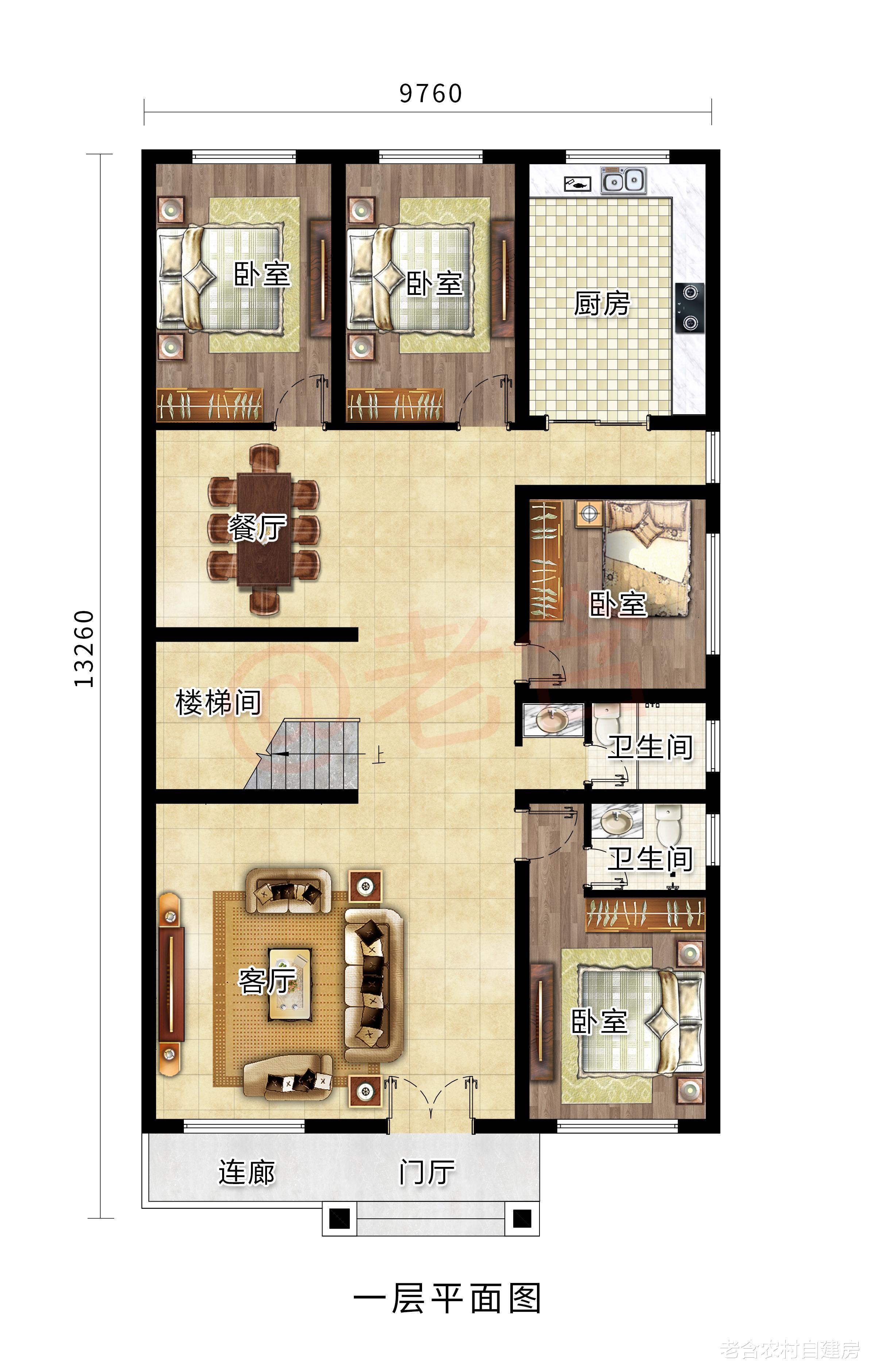 别墅|农村二层精致小别墅，造价仅15万！大姑问我要图纸打算建一栋！
