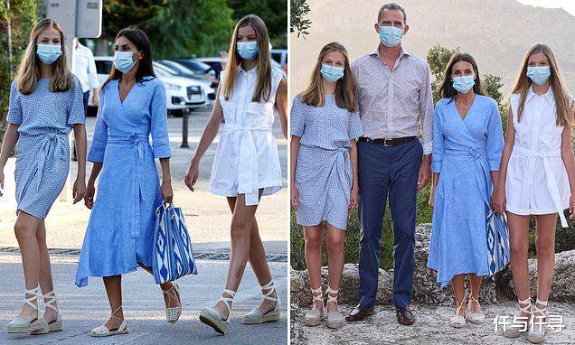 仟与仟寻|莱后和女儿同框像姐妹,西班牙王室暑假出游演绎何为地中海度假风