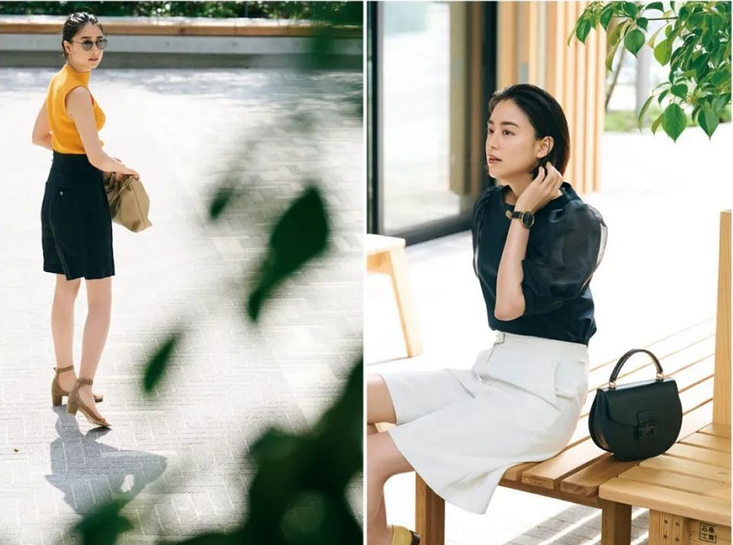 江南小蚂蚁|中年女人在职场只能穿长裤长裙?凉快的短裤也能穿得既正式又时髦