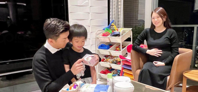 边天扬|38岁李洁莹二胎得子，黎诺懿替太太宣布封肚，4岁长子温柔抱弟弟
