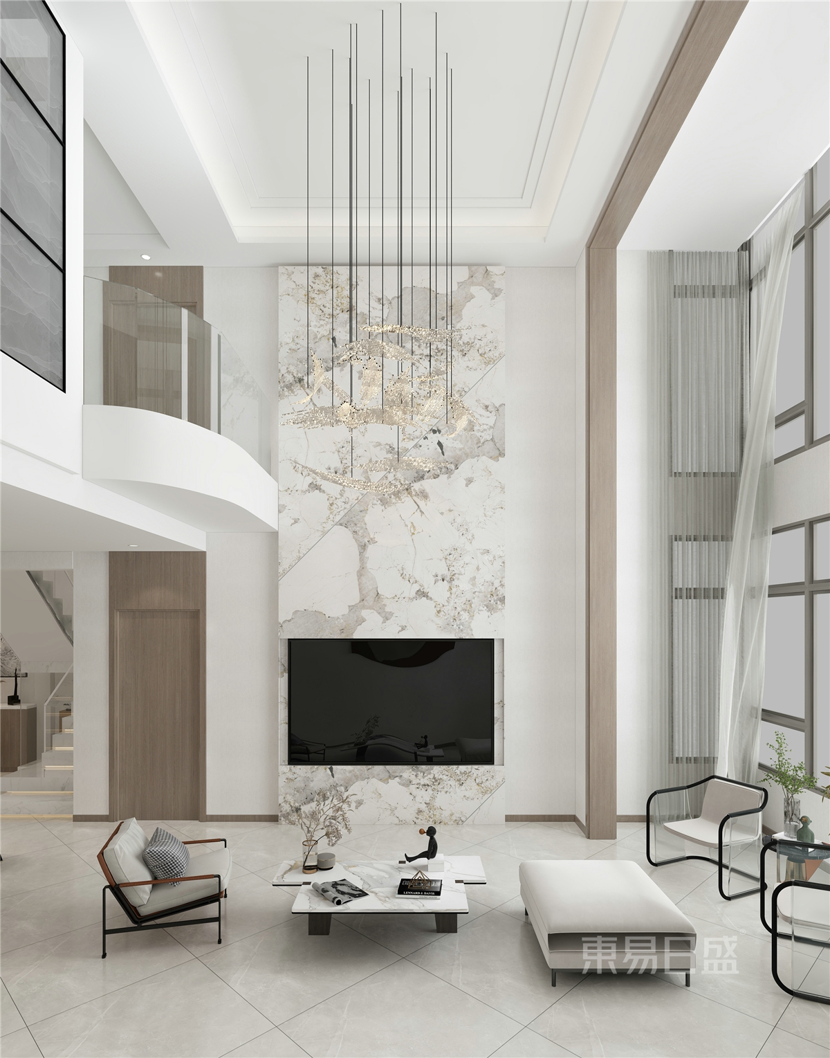 160㎡现代跃层,一进门就被迷住