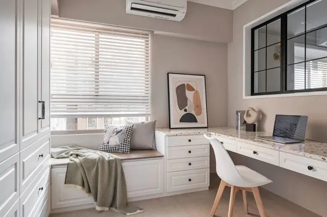 老房改造｜115㎡美式轻奢风，柔和中带着清爽太迷人了！