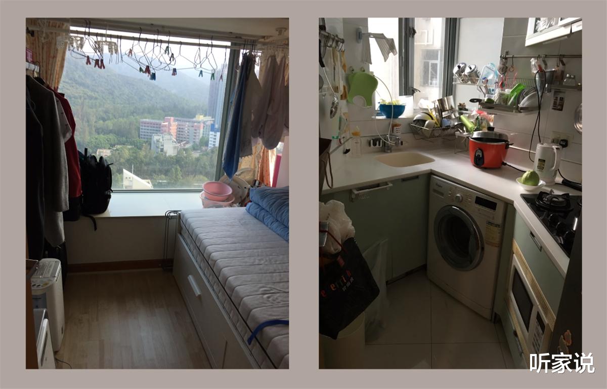 香港80后夫妻买下45㎡小家，搭起地台将两室变三室，网友：真的服