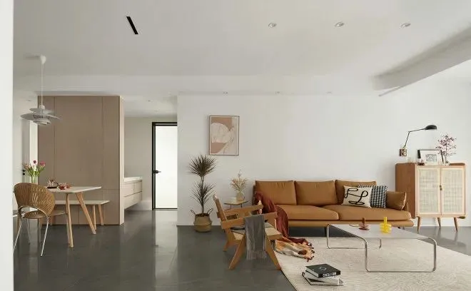 小姐姐|客厅无主灯+主卫外放，116㎡北欧极简风！