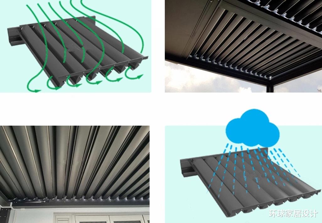 若有露台可装一个这样的棚,可调整阳光遮阳效果好,好看强度还高