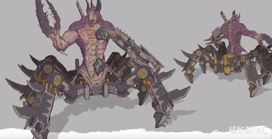 战锤3 全面战争|《战锤3 全面战争》官文，色孽的兵种概览图，莫名觉得很好吃