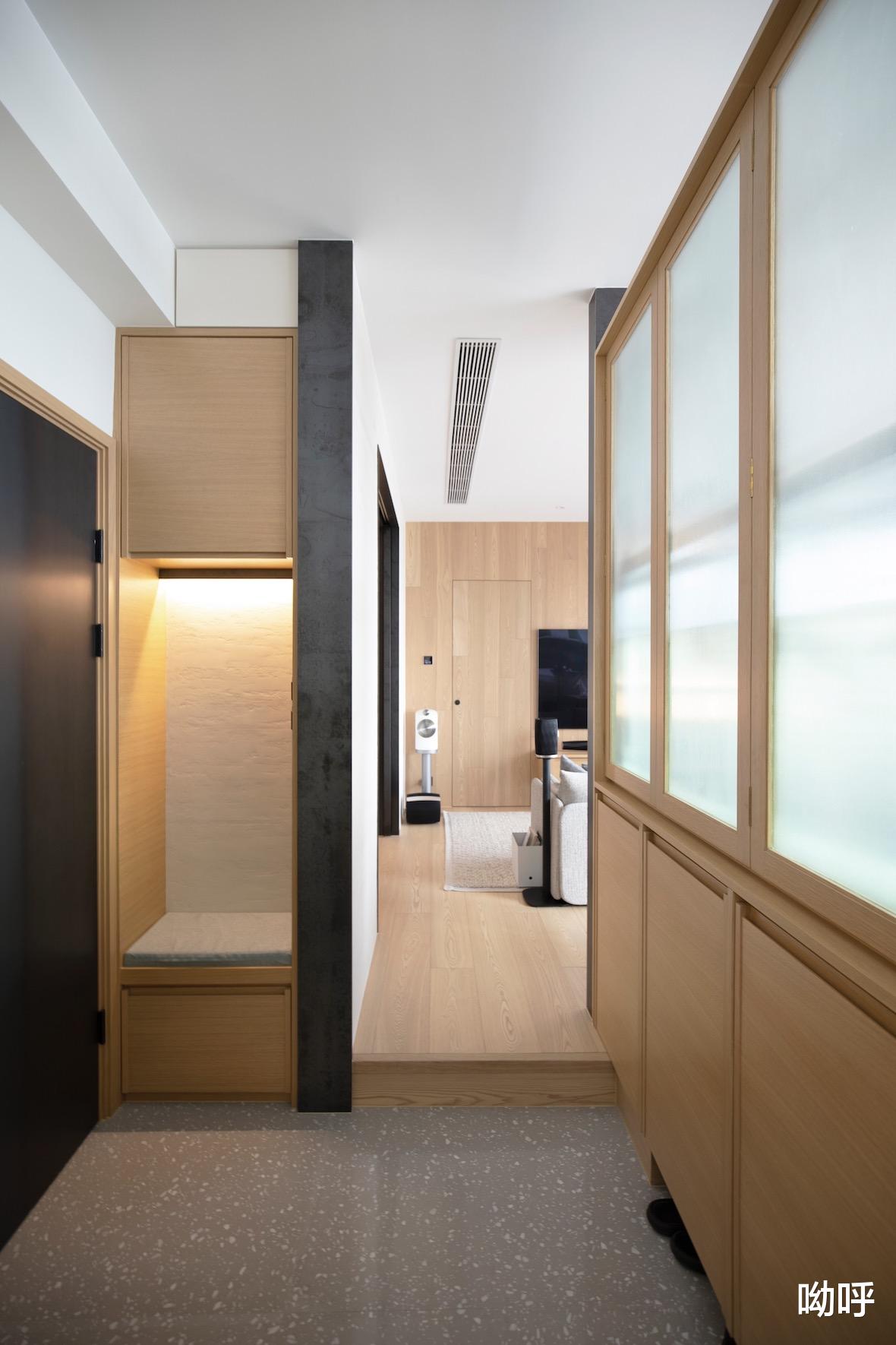 香港九龙顶层公寓,安静的中性风