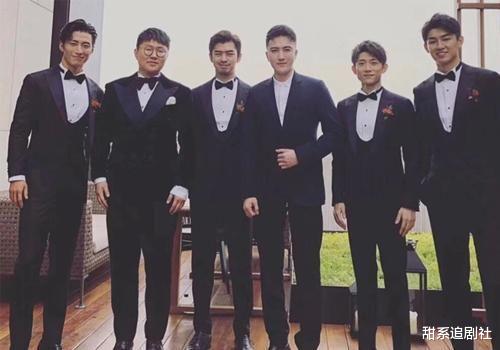 王彦霖|王彦霖大婚，伴郎韩东君、王鹤棣抢眼，陈立农坐轮椅送祝福