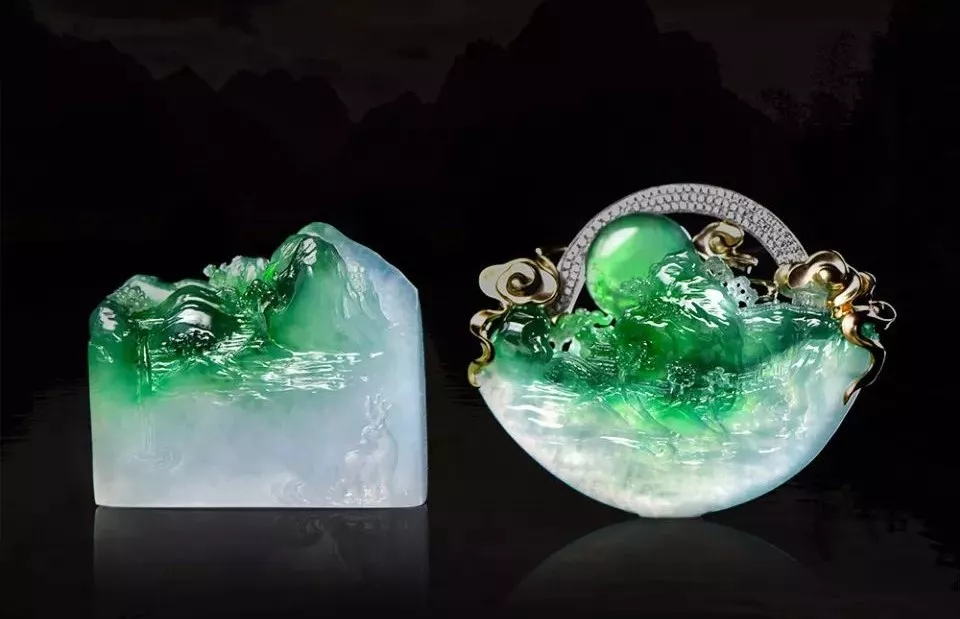 翡翠|玉赏 | 翡翠带你游山水~