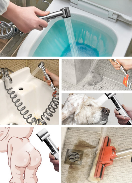 时尚装修设计大全 卫生间装修,只在马桶旁多装个高压喷头!舒适又便宜,好处太多了