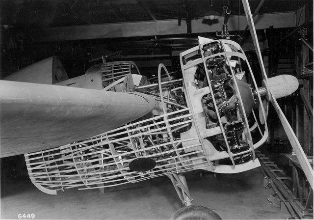 舰载战斗机|二战美国XF5F舰载战斗机，美国海军首架双引擎舰载战斗机