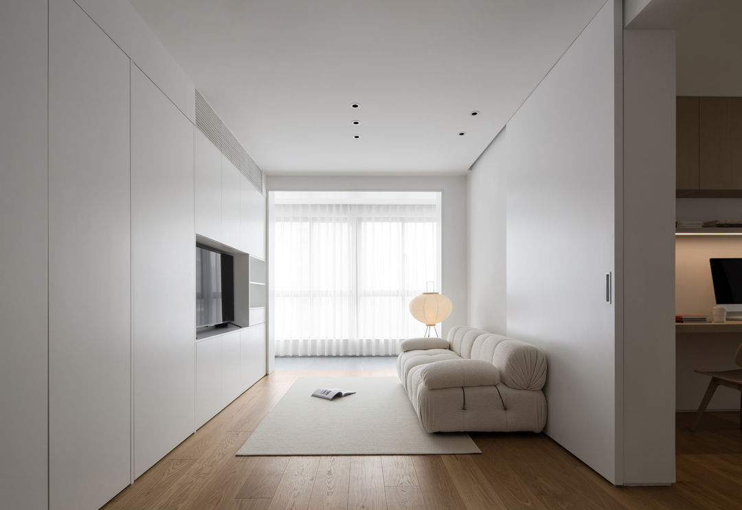 |夫妻的70㎡极简2室，空间布局太巧妙了，纯白空间一尘不染，佩服