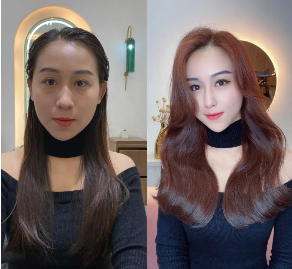 姐姐|烫烫染染就是不一样,差别真大,感觉像换个人
