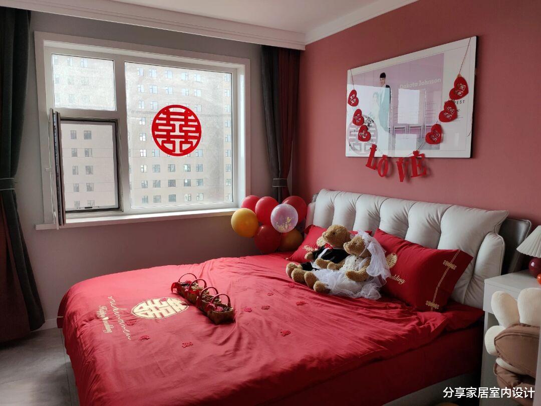 |看她家婚房，布置太喜庆了，全屋装修花了12万，真心羡慕！