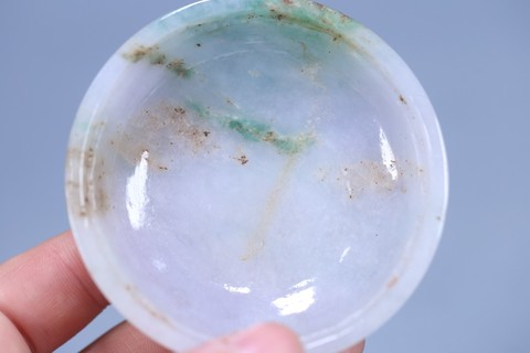 翡翠|民国， 翡翠双耳带盖赏瓶