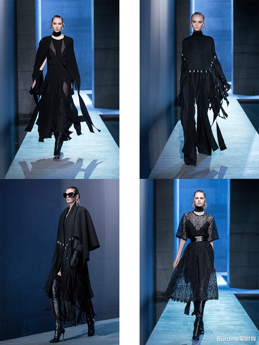 Bordine聊时尚|Elie Saab 2021秋冬系列，在困境中的坚持，对黑色和丝绒、褶皱等面料的释怀