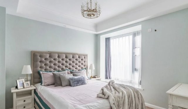 120㎡轻奢美式风格装修,全屋莫兰迪色系给你一个温馨的家