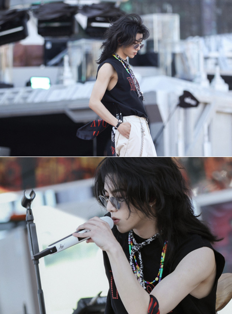 穿衣搭配|华晨宇的“渔人”发型很个性，穿无袖背心配工装裤，造型太潮了