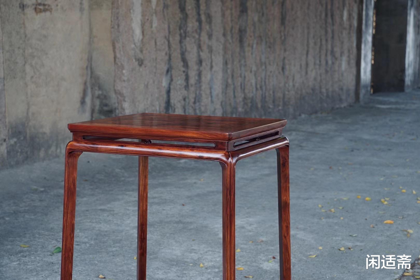 翡翠|简洁舒朗，俊雅秀丽，黄花梨明式小酒桌