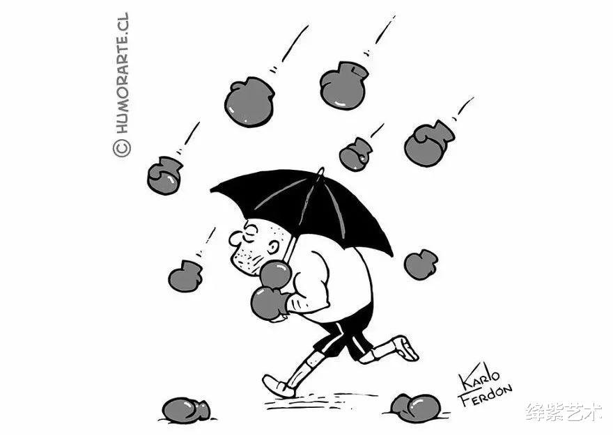 |20部极简主义漫画，黑与白之间，藏着复杂的寓意，没有人想看懂
