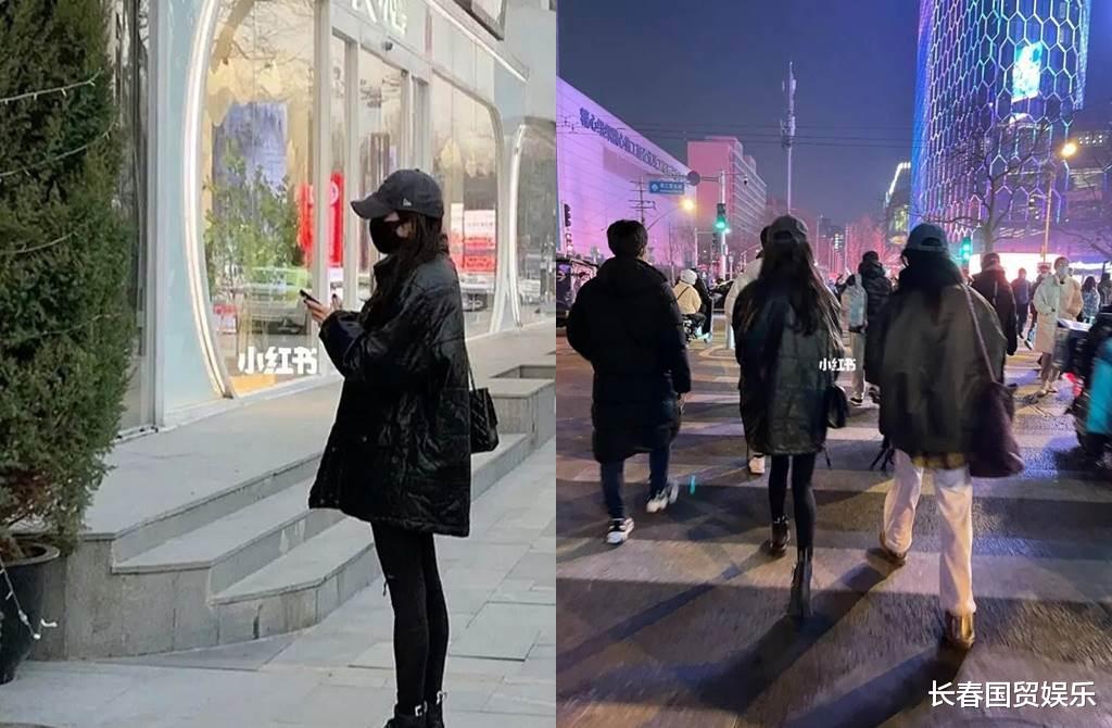 杨幂|杨幂逛街被偶遇,不畏寒穿丝袜出行秀美腿,无P身材震惊网友