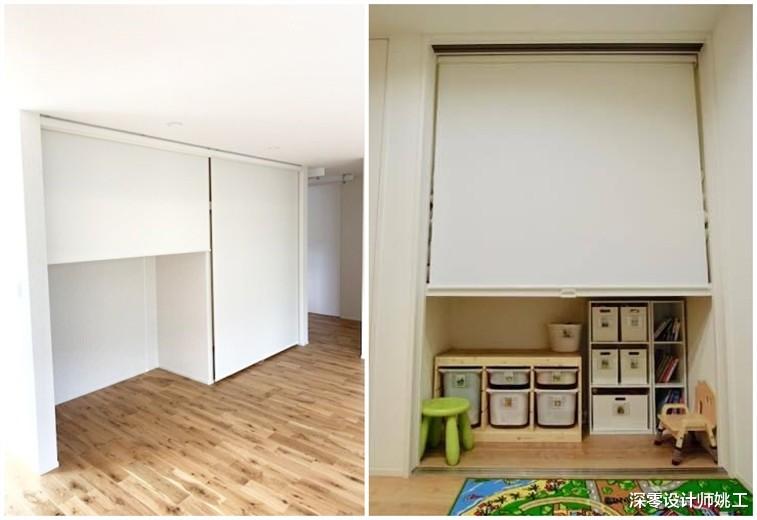 |越简单反而越实用，定制柜不要门，卷帘代替遮挡，使用轻便又省钱