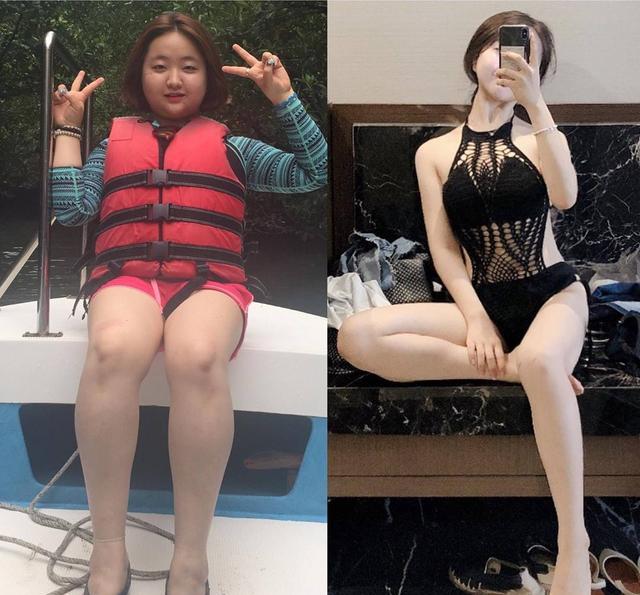 饮食|减肥对外貌改变有多大?我减了64斤后,你看我还有几分像从前?