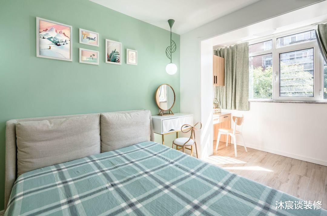 榻榻米|50㎡的婚房，虽然是小了点，但到处清新大方，藏不住的甜蜜与幸福