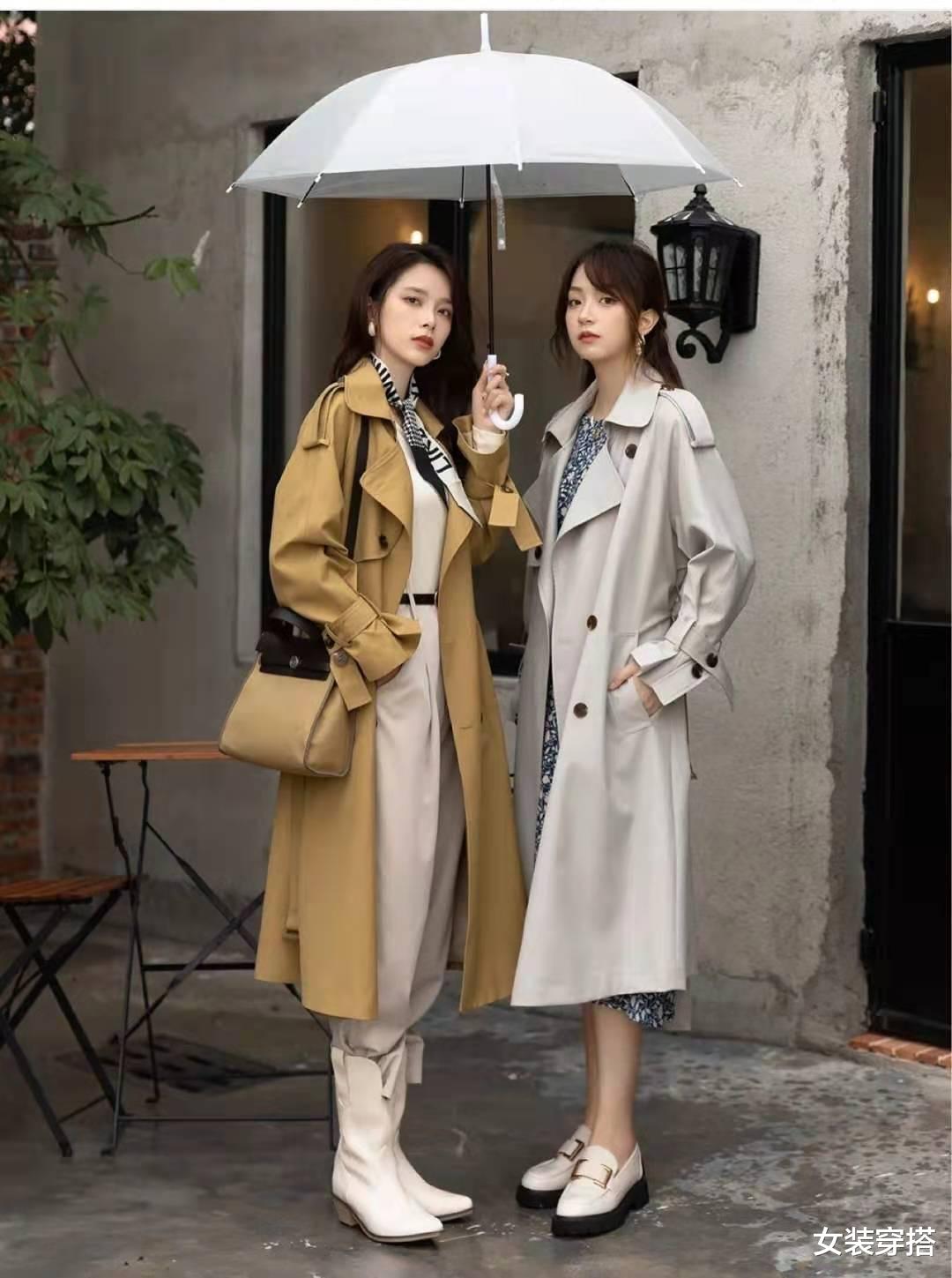 女装穿搭|风衣搭配什么裤子和鞋子好看