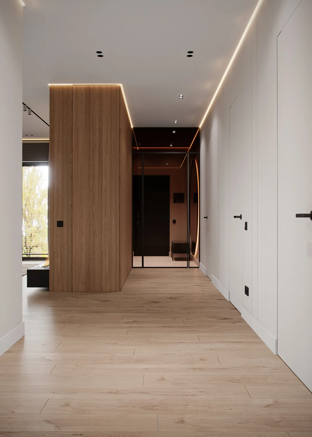 他把原木与艺术代入空间,打造干净又不失温度的家!