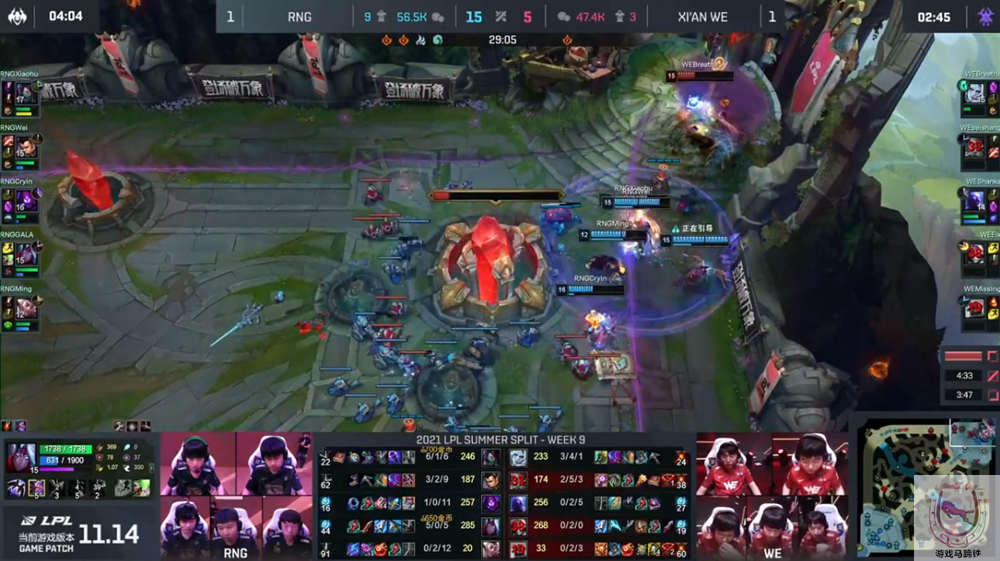 RNG|恐怖如斯9连胜！RNG击败WE保留冲击前二可能