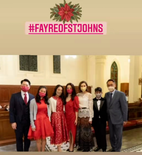 李嘉欣|李嘉欣全家福罕曝光！穿蕾丝纱裙打扮似贵妇，老公站姿佝偻显老态