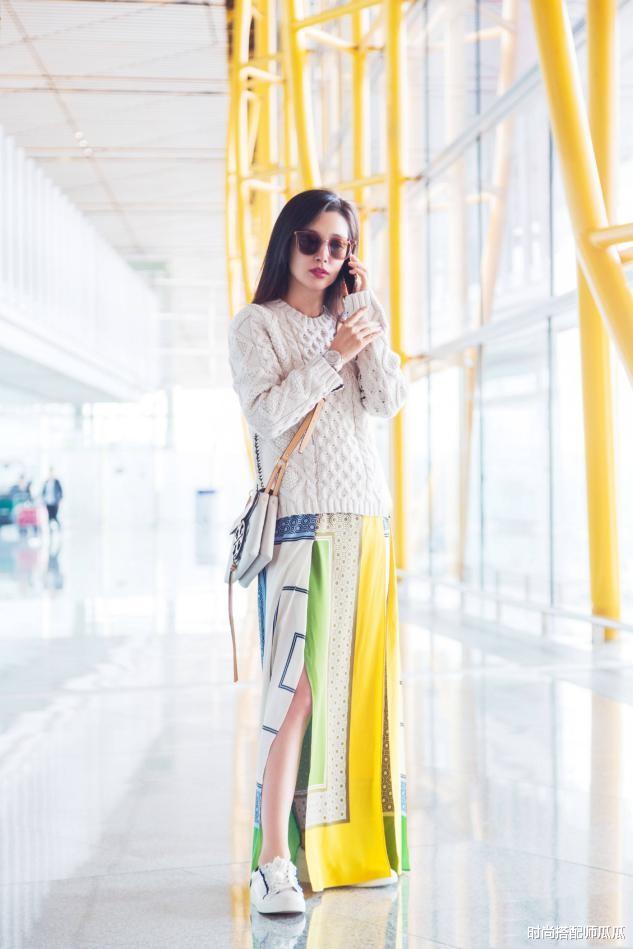 时尚搭配师瓜瓜|被李冰冰惊艳了，挑战爆炸头拍古典大片，“电影脸”自带高级感